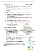 Complete samenvatting Celbiologie jaar 1 chapter 16,17,18 en 2o