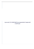 Answered; CLG 0010 DoD Governmentwide Commercial Card Exam