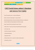 CSET Social Science subtest 1 Questions and Answers New Update