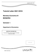 ECS3701 Tutorial Letter (LATEST).