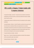 IPC-A-610 - Chapter 7 Study Guide with Complete Solutions