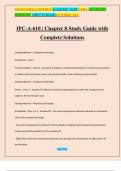 IPC-A-610 | Chapter 8 Study Guide with Complete Solutions