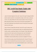 IPC-A-610 Test Study Guide with Complete Solutions