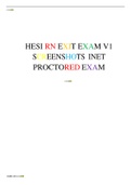 HESI RN EXIT EXAM V1 SCREENSHOTS INET PROCTORED EXAM     