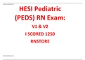 HESI RN PEDS EXAMPACK - (QUESTIONS & ANSWERS LATEST UPDATES 2023)