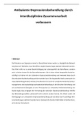 Ambulante Depressionsbehandlung durch interdisziplinäre Zusammenarbeit  verbessern