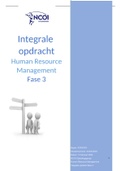 Integrale opdracht fase 3 HRM ! CIJFER 8 + beoordeling