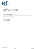 Tefl.org.uk -  US Grammar Coursework includes all quizzes and assignments
