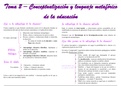 Esquema tema 2 antropología de la educación