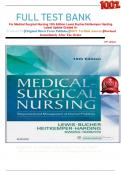 FULL TEST BANK For Medical Surgical Nursing 10th Edition Lewis Bucher/Heitkemper Harding Latest Update Graded A+     