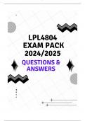 LPL4804 EXAM PACK 2024/2025