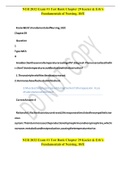 NUR 2032 Exam #1 Test Bank Chapter 29 Kozier & Erb’s Fundamentals of Nursing, 10/E