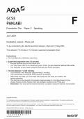 AQA GCSE PANJABI PAPER 2 Foundation Tier(8683/SF:Speaking)2024