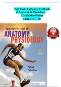 TEST BANK For Anthony’s Textbook of Anatomy and Physiology, 21st Edition by Patton, Verified Chapters 1 - 48, Complete Newest Version