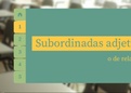 Esquema sobre oraciones subordinadas adjetivas