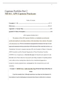 Capstone Portfolio Part 2  NR 661: APN Capstone Practicum 