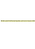 NR 602 week 8 Full Revised Question and Correct Answers 2023.