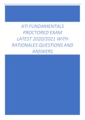 ATI FUNDAMENTALS  PROCTORED EXAM  LATEST 2022/2023 WITH  RATIONALES QUESTIONS AND  ANSWERS