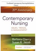 Test Bank Contemporary Nursing 8th edition by cherry