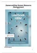 Samenvatting Leerboek hrm -  HRM