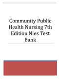 Community Public Health Nursing 7th Edition Nies Test Bank