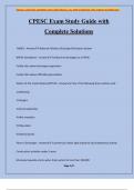 CPESC Exam Study Guide with Complete Solutions