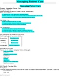 NR 226 Fundamentals - Patient Care Week 2 Concepts 2022//2023.