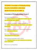 NUR2063: Essentials of Pathophysiology EXAM 2 GRADED A 2023/2024 {DOWNLOAD TO SCORE A}