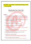 Nur2063 essentials of pathophysiology exam 1 study guide