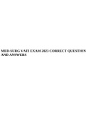 MED-SURG VATI EXAM 2023 CORRECT QUESTIONS AND ANSWERS.