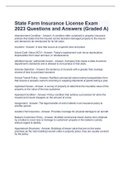 State Farm Insurance License Exam 2023 Questions and Answers (Graded A)