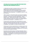 Z-59 (Electrical Engineering) WRITTEN EXAM TEST QUESTION AND ANSWERS RATED A. (1) Alternators are rated in volt-amps, which is a measure of the apparent power being produced by the generator. (2) Alternating current has the advantage over direct current i