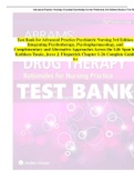 Test Bank for Advanced Practice Psychiatric Nursing 3rd Edition Integrating Psychotherapy, Psychopharmacology, and Complementary and Alternative Approaches Across the Life Span by Kathleen Tusaie, Joyce J. Fitzpatrick Chapter 1-26 Complete Guide A+