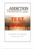 TEST BANK For ADDICTION TREATMENT- A STRENGTHS PERSPECTIVE. 3rd Edition, Answered