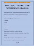 FPCC FINAL EXAM STUDY GUIDE WITH COMPLETE SOLUTIONS