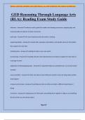 GED Reasoning Through Language Arts (RLA): Reading Exam Study Guide