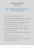 4A051 CDC URE VOL 4 Exam Questions With Correct Answers