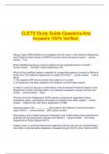  CLETS Study Guide Questions And Answers 100% Verified.