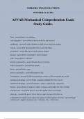 ASVAB Mechanical Comprehension Exam Study Guide.