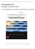 Solution Manual for Principles of Corporate Finance 14th Edition by Richard Brealey, Stewart Myers, Franklin Allen and Alex Edmans, All Chapters 1-34 || Latest Edition 