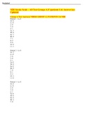 NIH Stroke Scale – All Test Groups A-F (patients 1-6) Answer key Updated