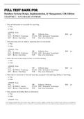 Test Bank For Database Systems Design, Implementation, & Management, 12th Edition Chapter 1-16