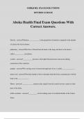 Abeka Health Final Exam Questions With Correct Answers.