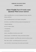 Abeka 9 English Test 6 (9-weeks exam) Questions With Correct Answers