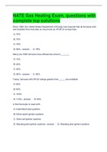 NATE Gas Heating Exam, questions with complete top solutions