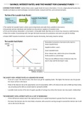 Macroeconomics; savings, interests rates and the market for loanable funds