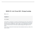 BIOD 151- Lab 1 Exam 2023 - Portage Learning