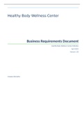 Business Requirements Document Healthy Body Wellness Center/Initiative April 2021 Version 1.00