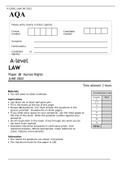 AQA A Level LAW Paper 3B June 2022 Question Paper 