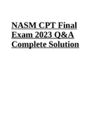 NASM Nutrition Certification Practice EXAM Questions And Answers 2023 | NASM FINAL EXAM WITH 100% CORRECT ANSWERS 2023 | NASM CNC Final Exam with 100% Correct Answers 2023 and NASM CPT Final Exam 2023 Q&A Complete Solution (Best Guide 2023-2024)